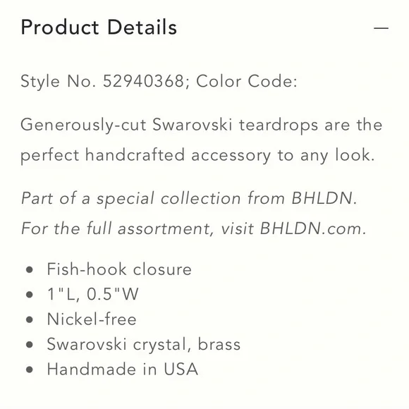 Ti Adoro Blue Lennon Drop Earrings - Picture 6 of 8